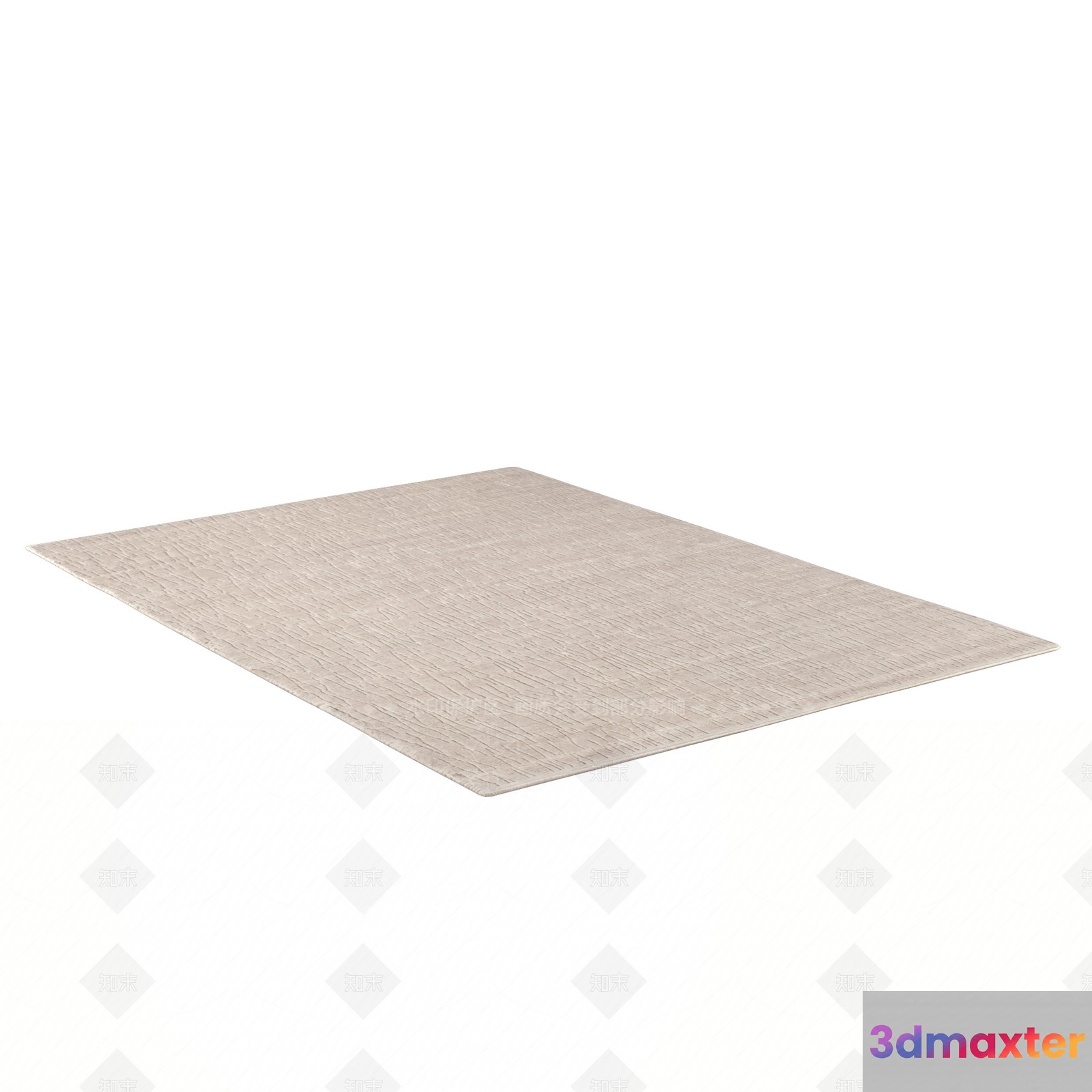 A Light-Colored Rug 3D Model - 11396 - VRAY Render