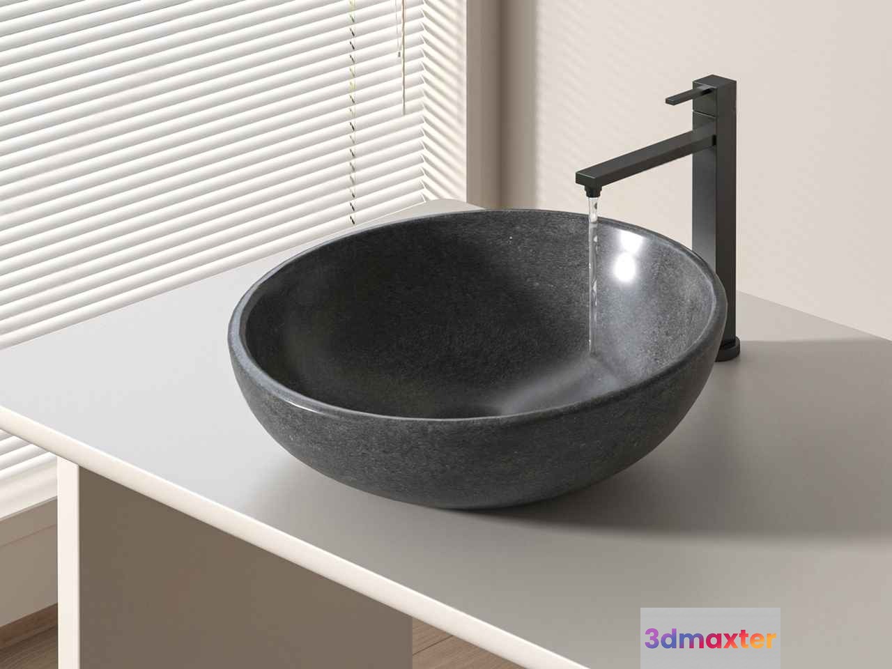 Black Sink 3D Model - 16278 - VRAY Render