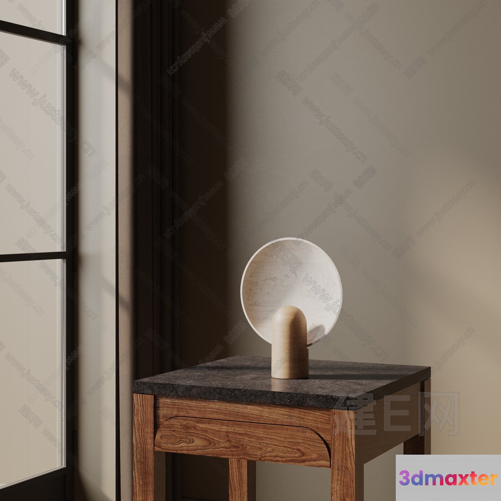 A Modern Table Lamp 3D Model - 1262 - VRAY Render