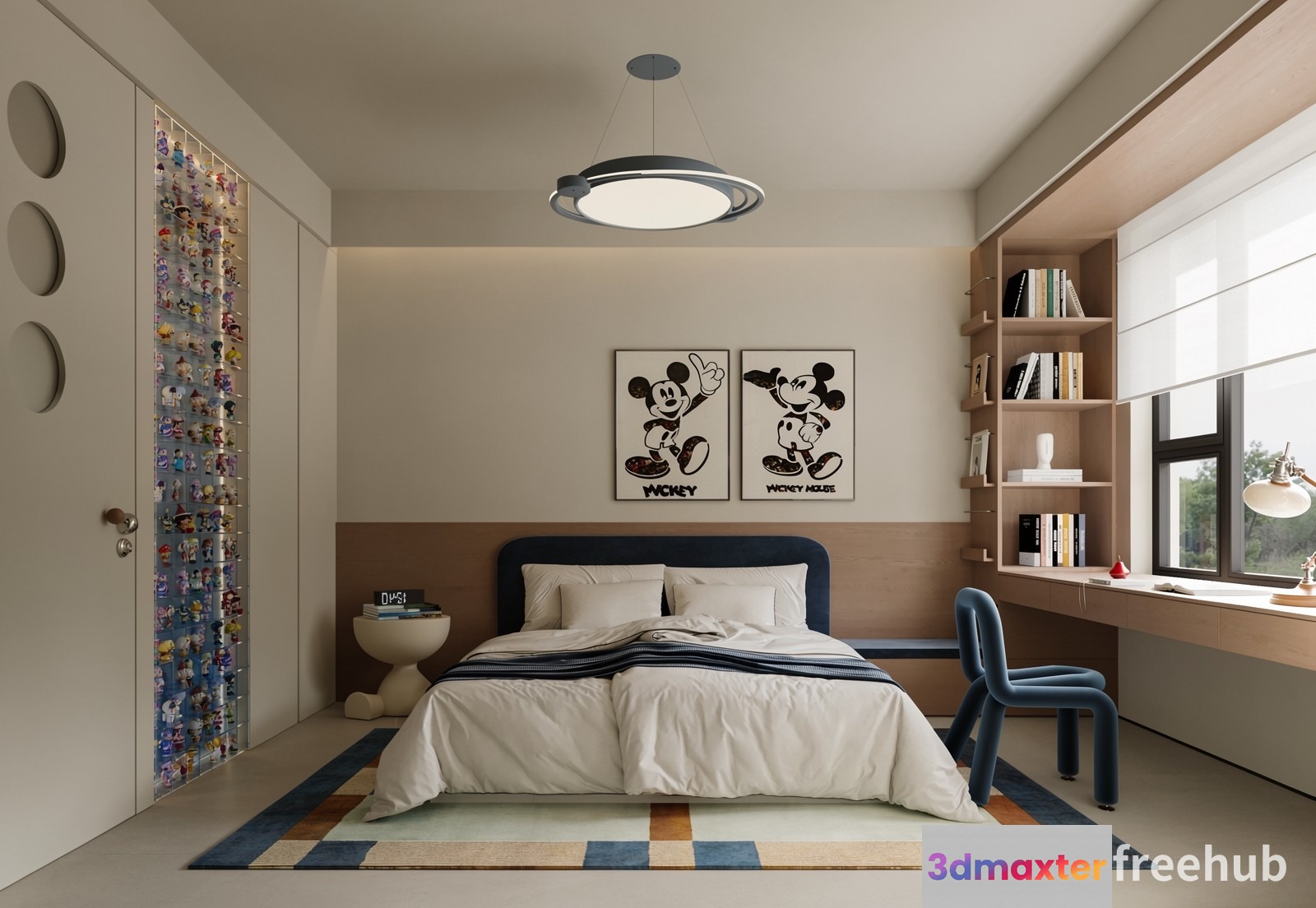 Cozy Bedroom 3D Model - 19631 - VRAY Render