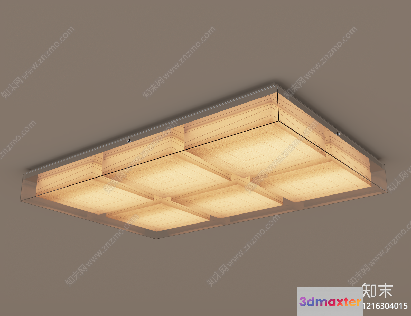 Gold Light Fixture 3D Model - 13208 - VRAY Render
