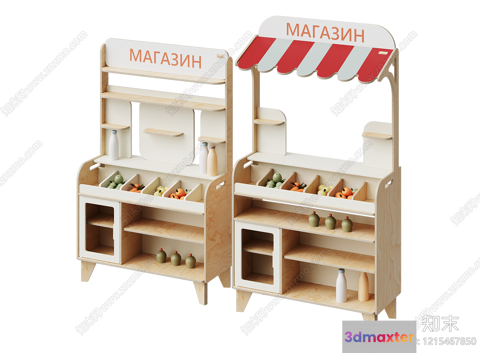 Toy Market Stand 3D Model - 15784 - VRAY Render