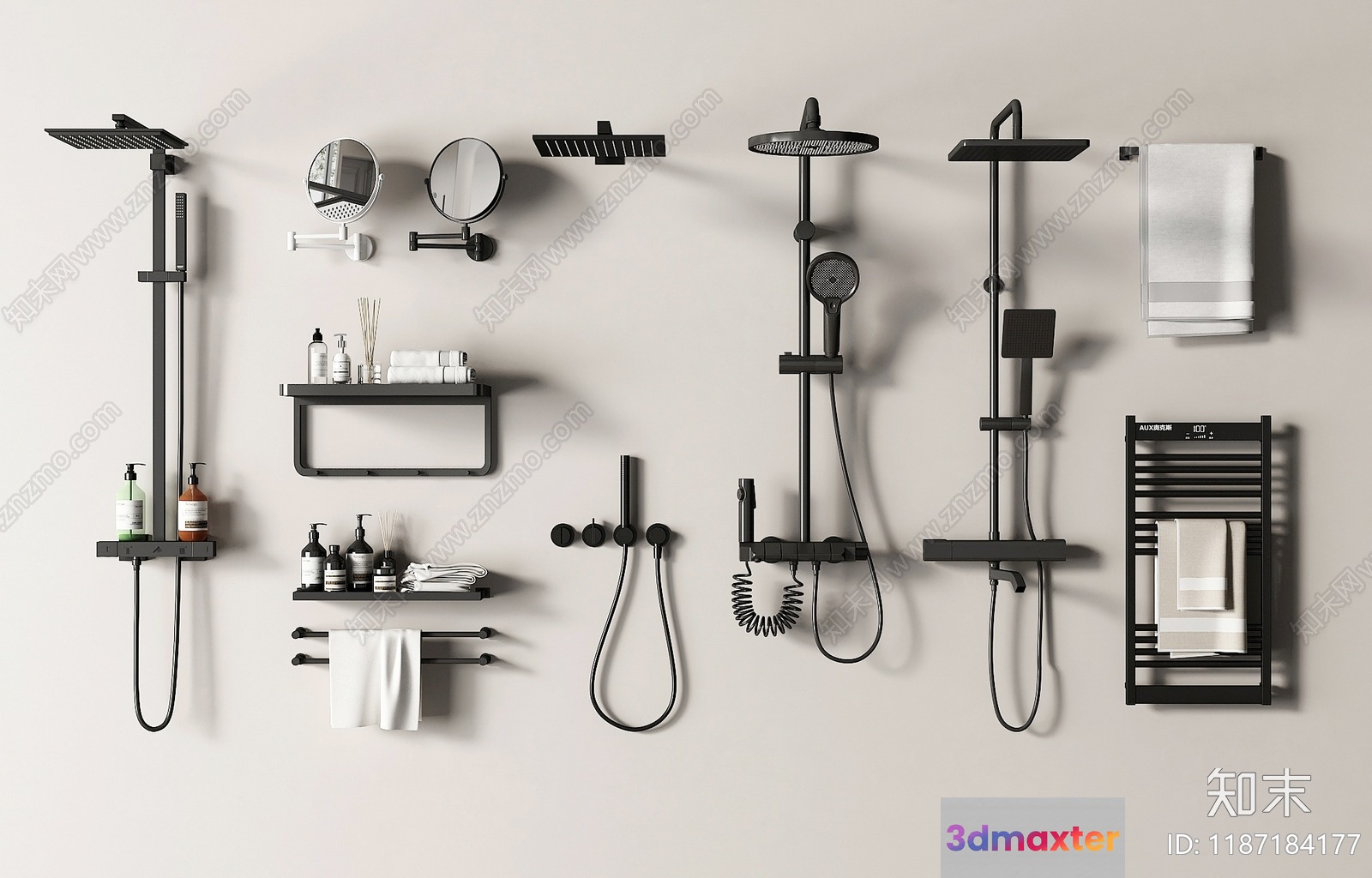 A Modern Bathroom 3D Model - 2938 - VRAY Render