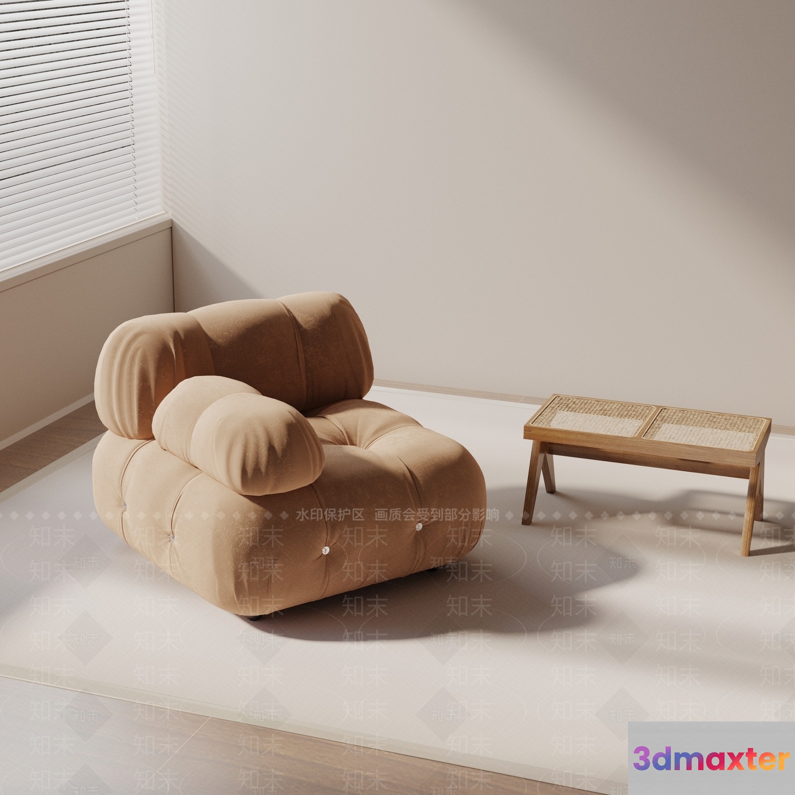 Cozy Living Room 3D Model - 15211 - VRAY Render