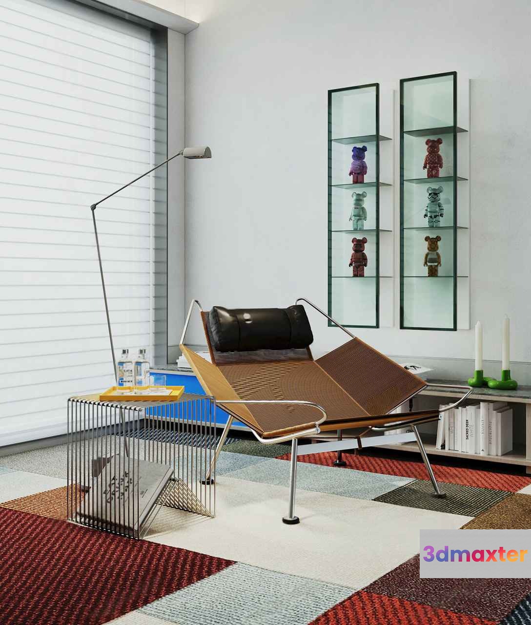 Modern Living Room 3D Model - 20284 - VRAY Render