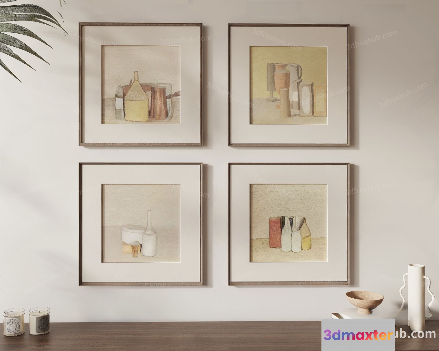 Minimalist Home Decor 3D Model - 2903 - VRAY Render