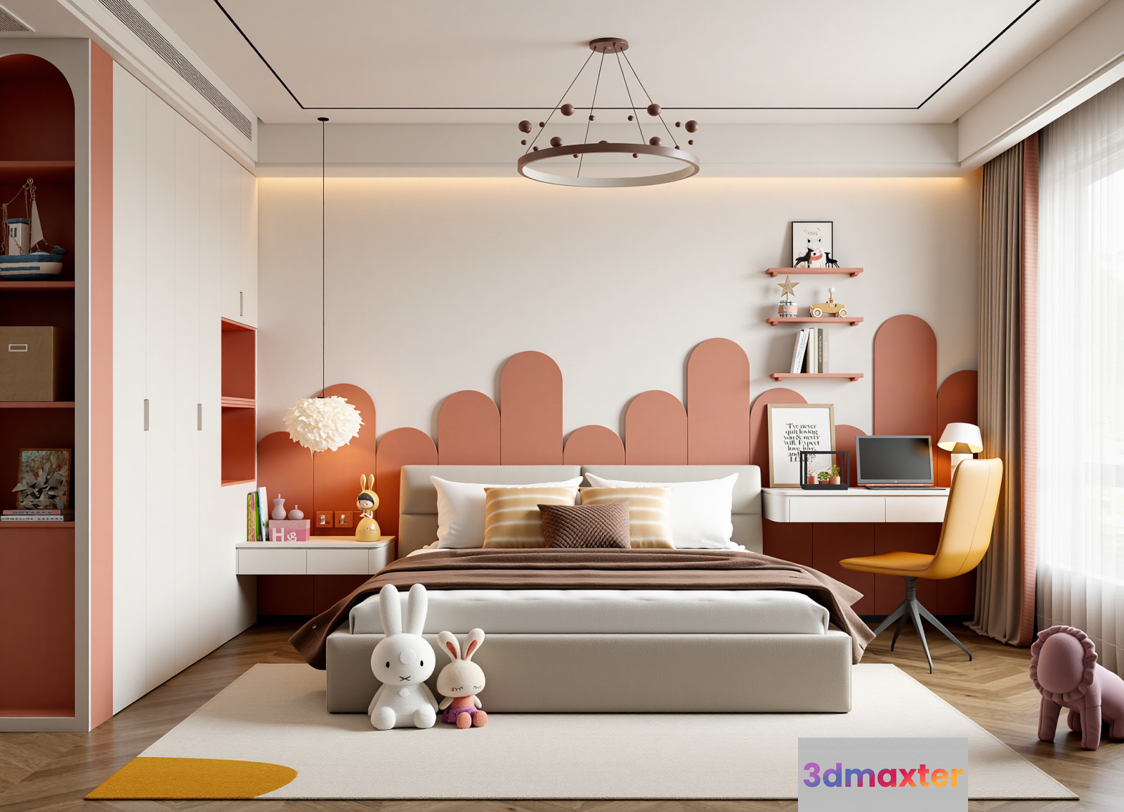 Modern Children'S Bedroom 3D Model - 16992 - VRAY Render