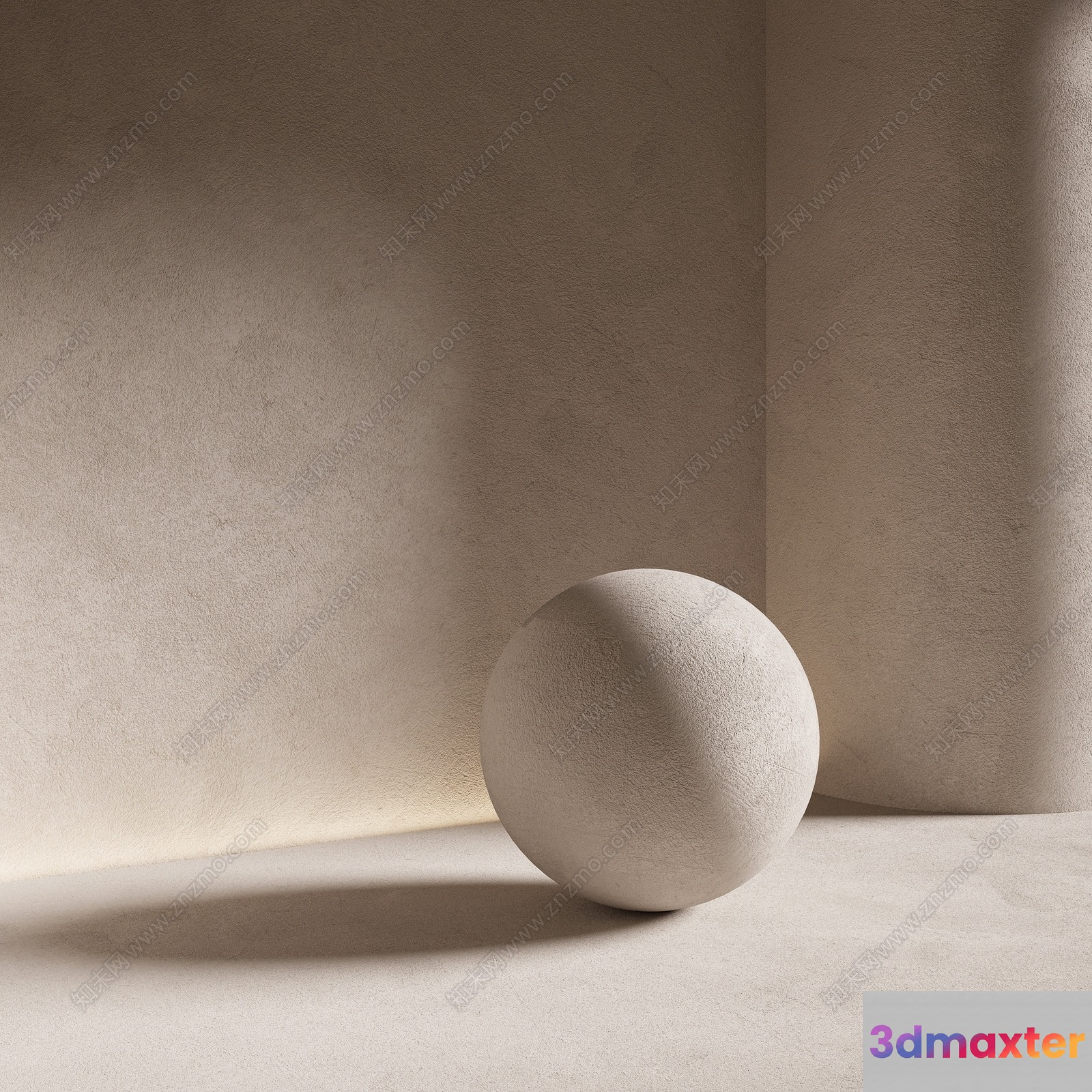 A White Sphere 3D Model - 1513 - VRAY Render