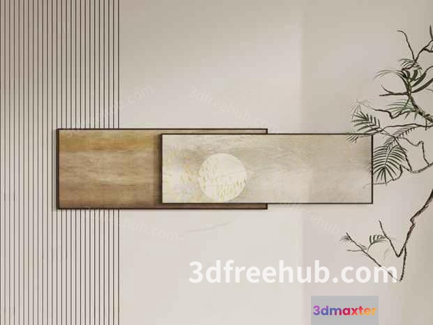 Modern 3D Art 3D Model - 19005 - VRAY Render