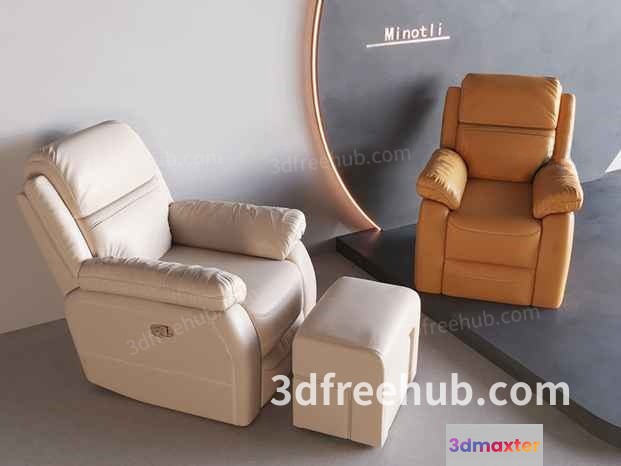 Modern Living Room 3D Model - 18993 - VRAY Render
