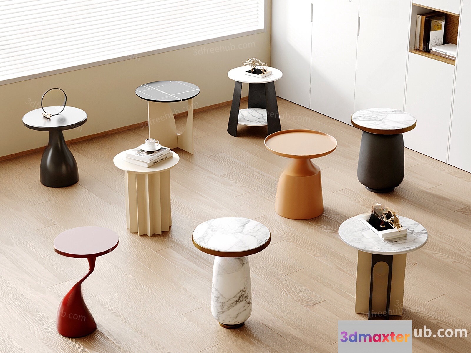 Modern Coffee Tables 3D Model - 22448 - VRAY Render