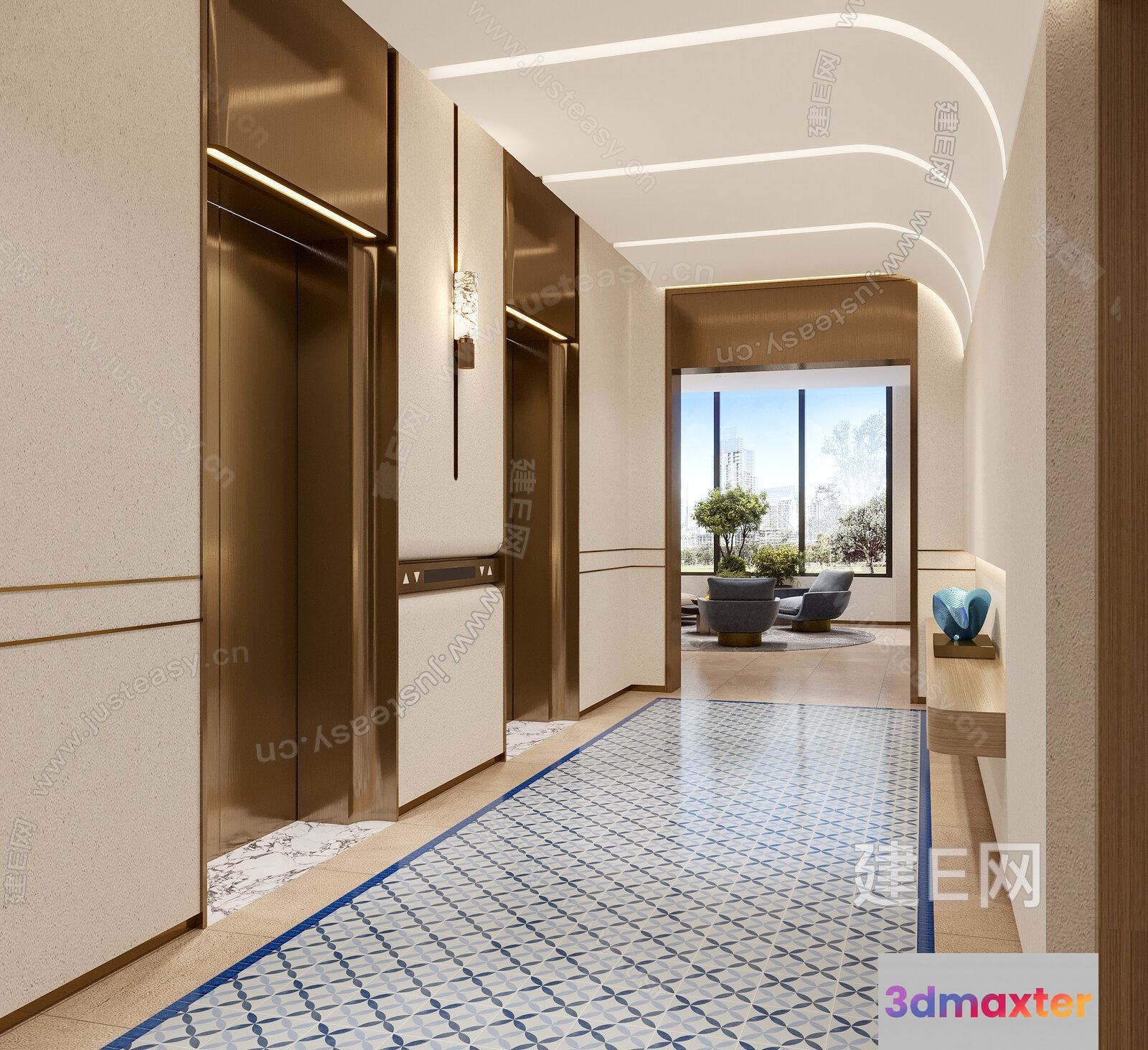 Modern Interior Design 3D Model - 17977 - VRAY Render