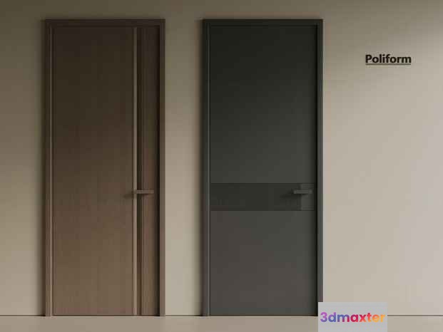 A Pair Of Doors 3D Model - 7738 - VRAY Render