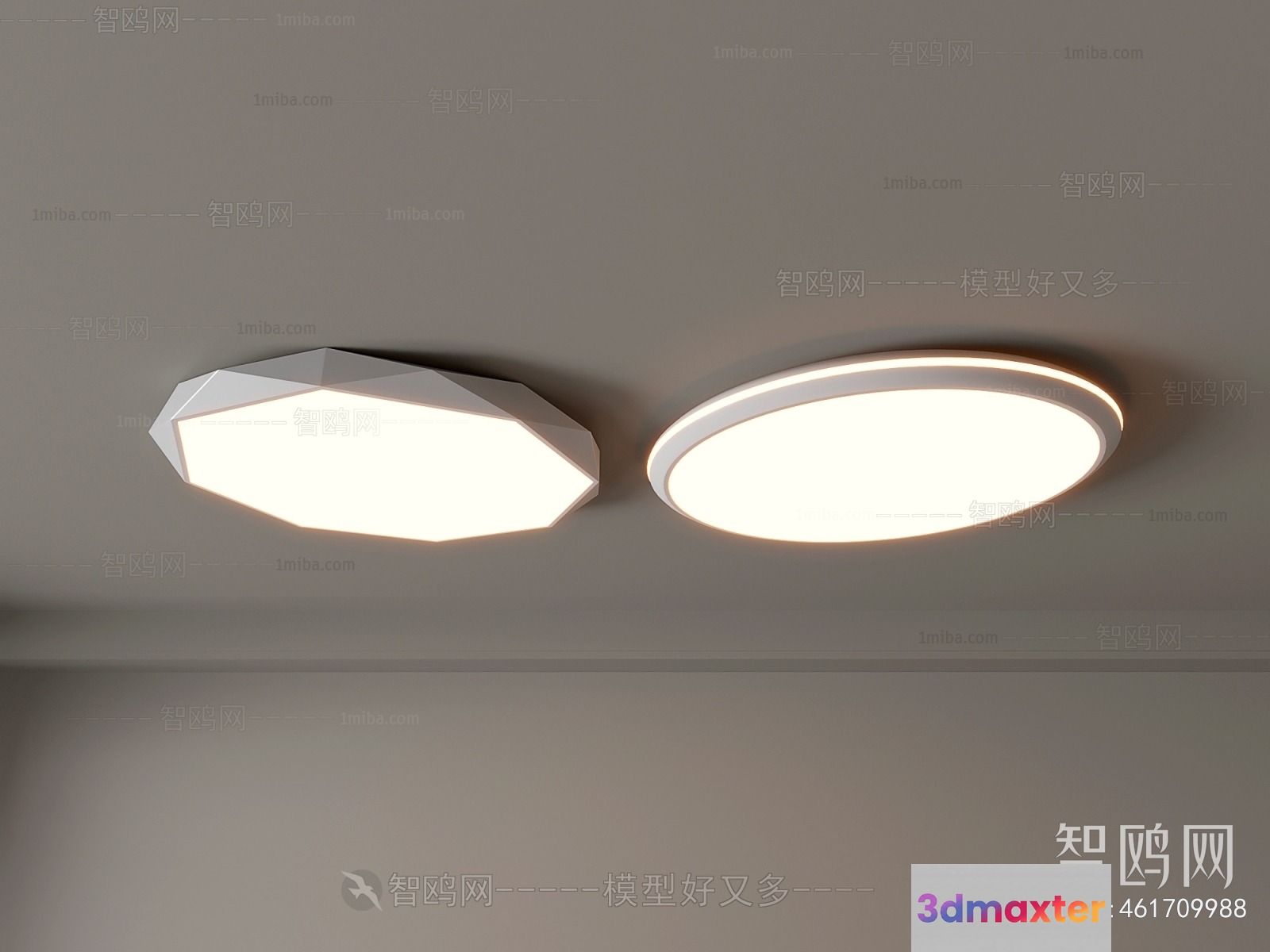 Modern Ceiling Lights 3D Model - 20843 - VRAY Render