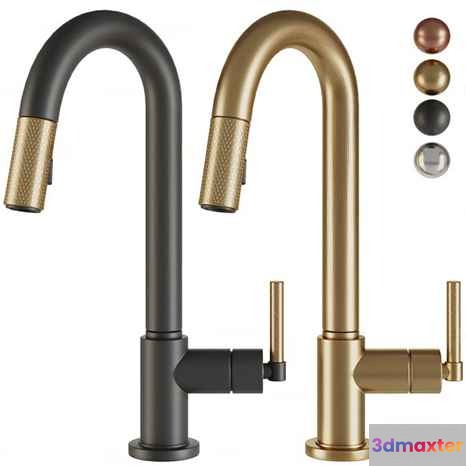 Modern Gold Faucet 3D Model - 5556 - CORONA Render