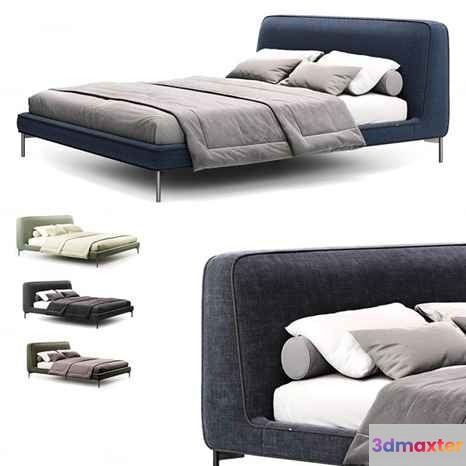 Modern Bed Design 3D Model - 3055 - CORONA Render