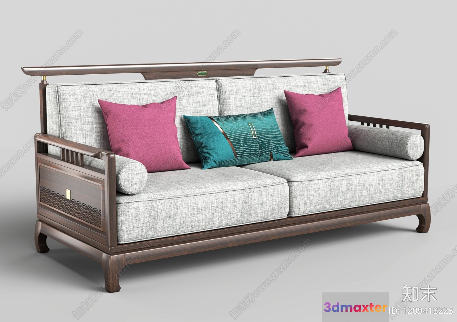 Cozy Living Room Sofa 3D Model - 15237 - VRAY Render