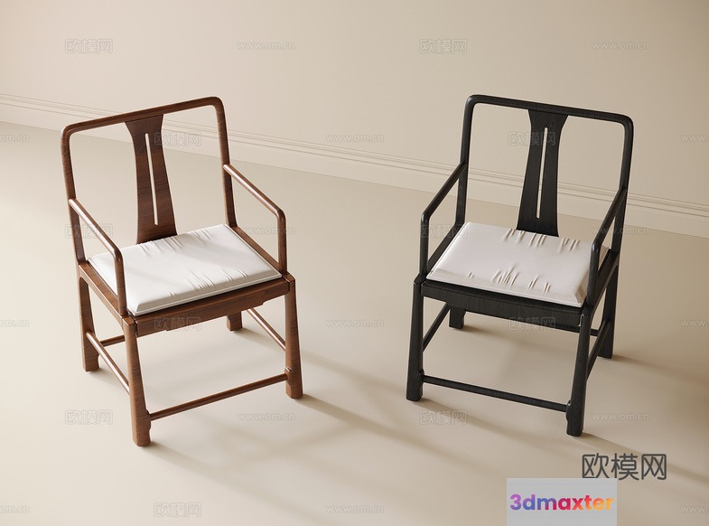 Wooden Chairs 3D Model - 13579 - VRAY Render