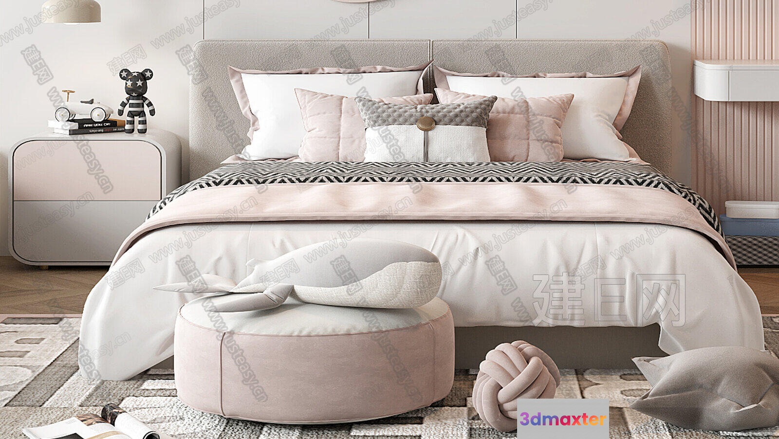 Cozy Bedroom 3D Model - 8793 - VRAY Render