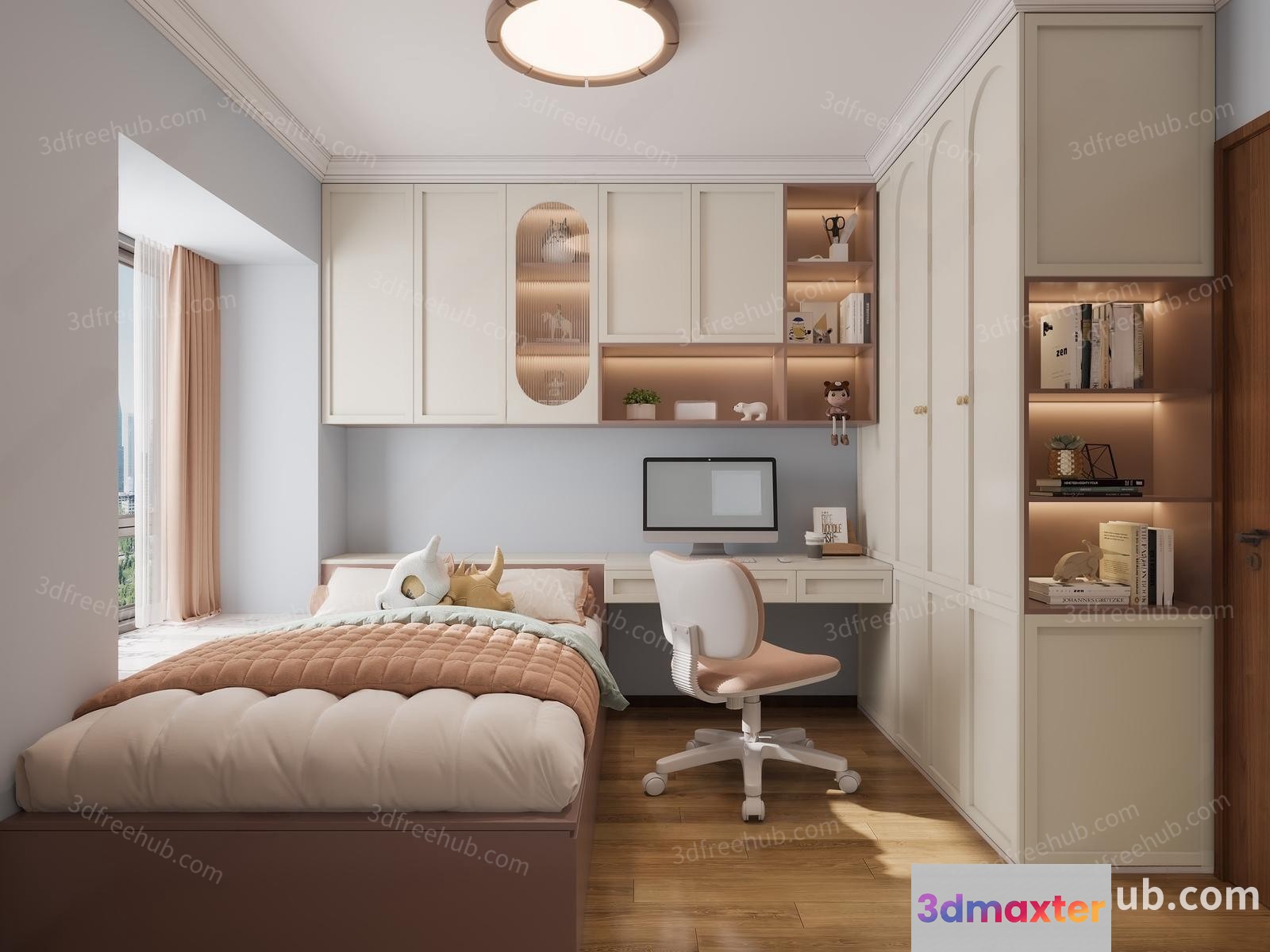 Cozy Bedroom 3D Model - 23548 - VRAY Render