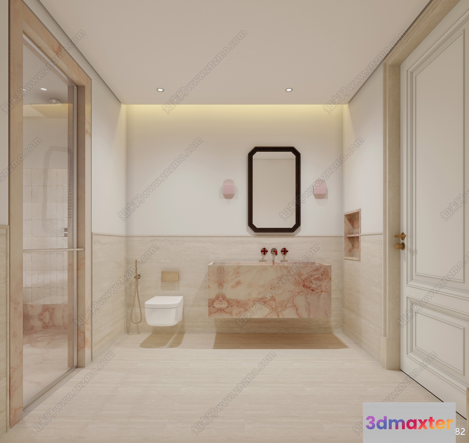 A Modern Bathroom 3D Model - 18783 - CORONA Render