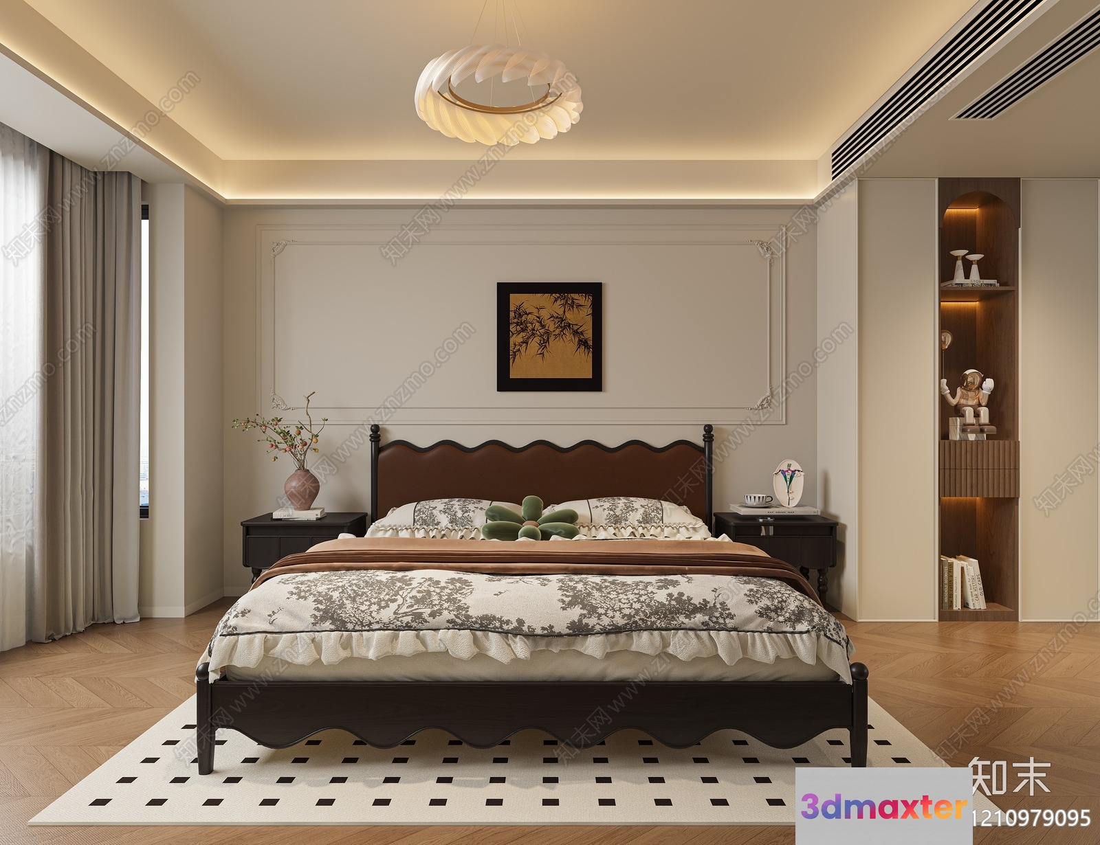 Cozy Bedroom 3D Model - 2120 - VRAY Render