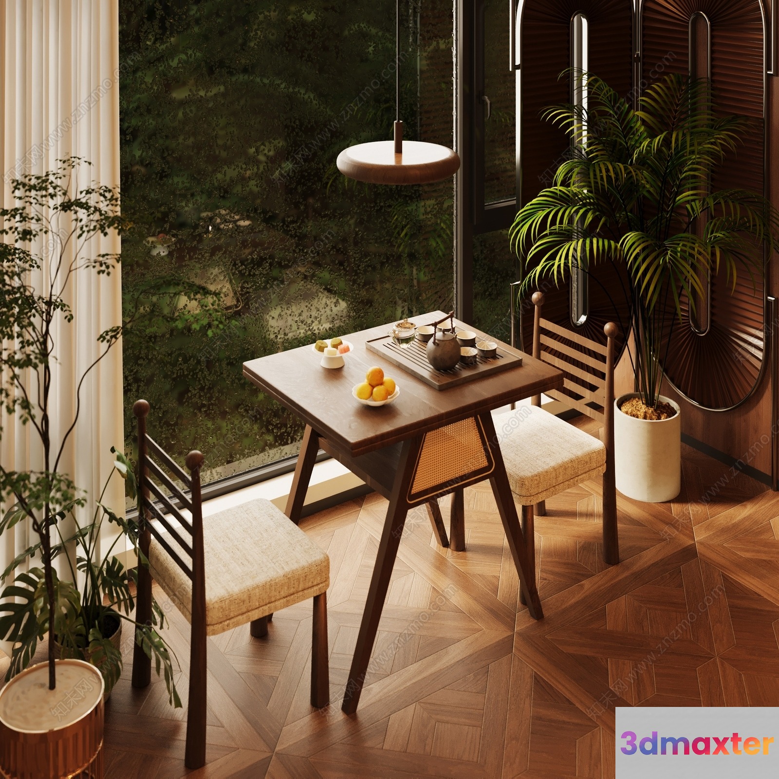 Modern Dining Room 3D Model - 18425 - VRAY Render