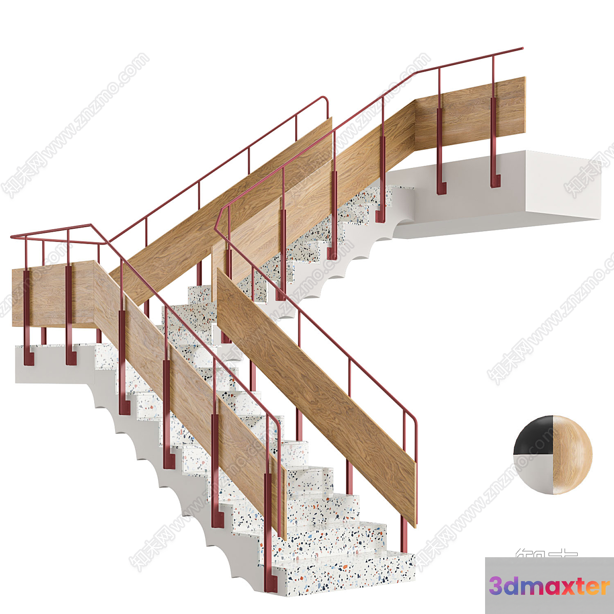 Modern Staircase Design 3D Model - 4806 - VRAY Render
