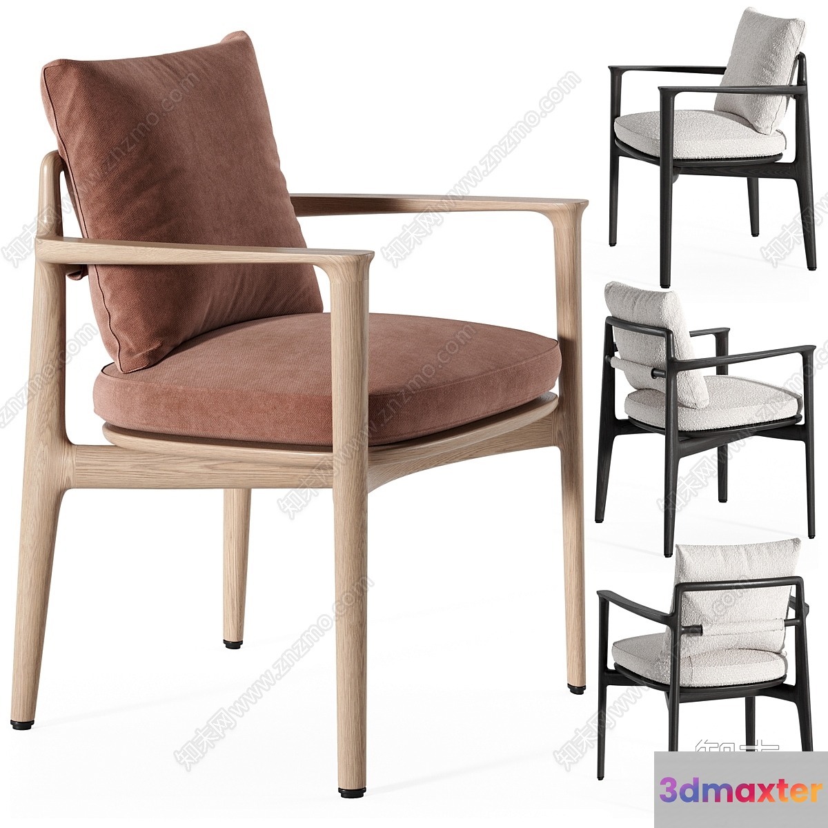 Wooden Chair 3D Model - 23057 - VRAY Render