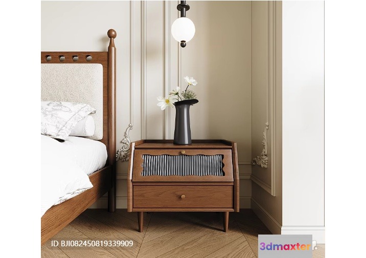 Cozy Bedroom 3D Model - 535 - VRAY Render