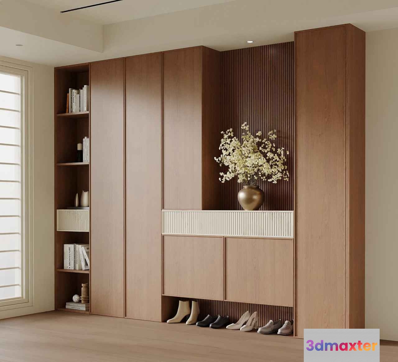 Modern Wall Unit 3D Model - 1488 - VRAY Render