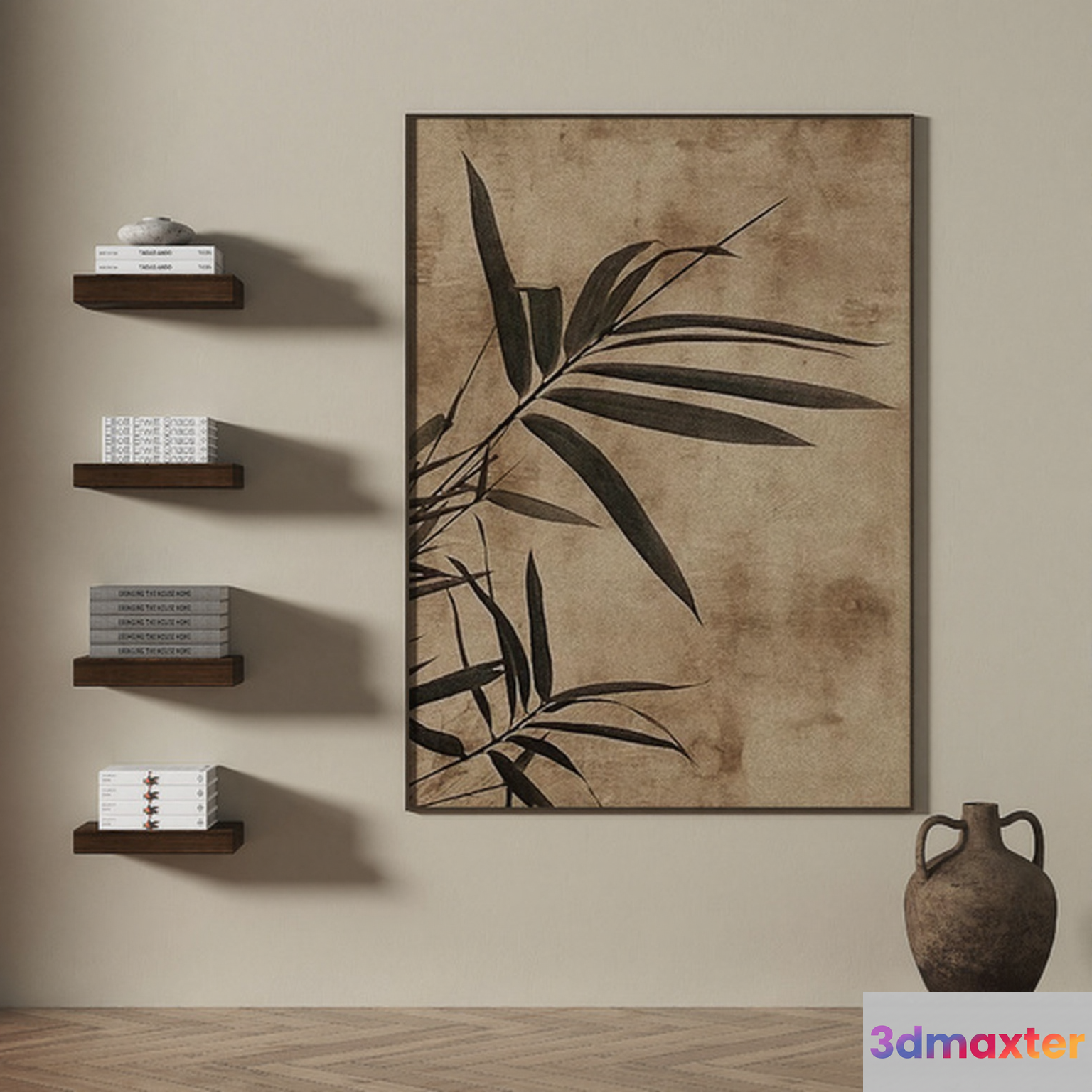 Cozy Living Room 3D Model - 4580 - VRAY Render