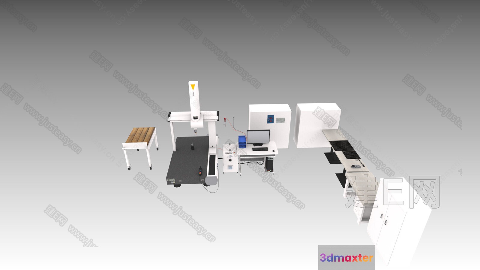 Computer Workstation 3D Model - 3141 - VRAY Render