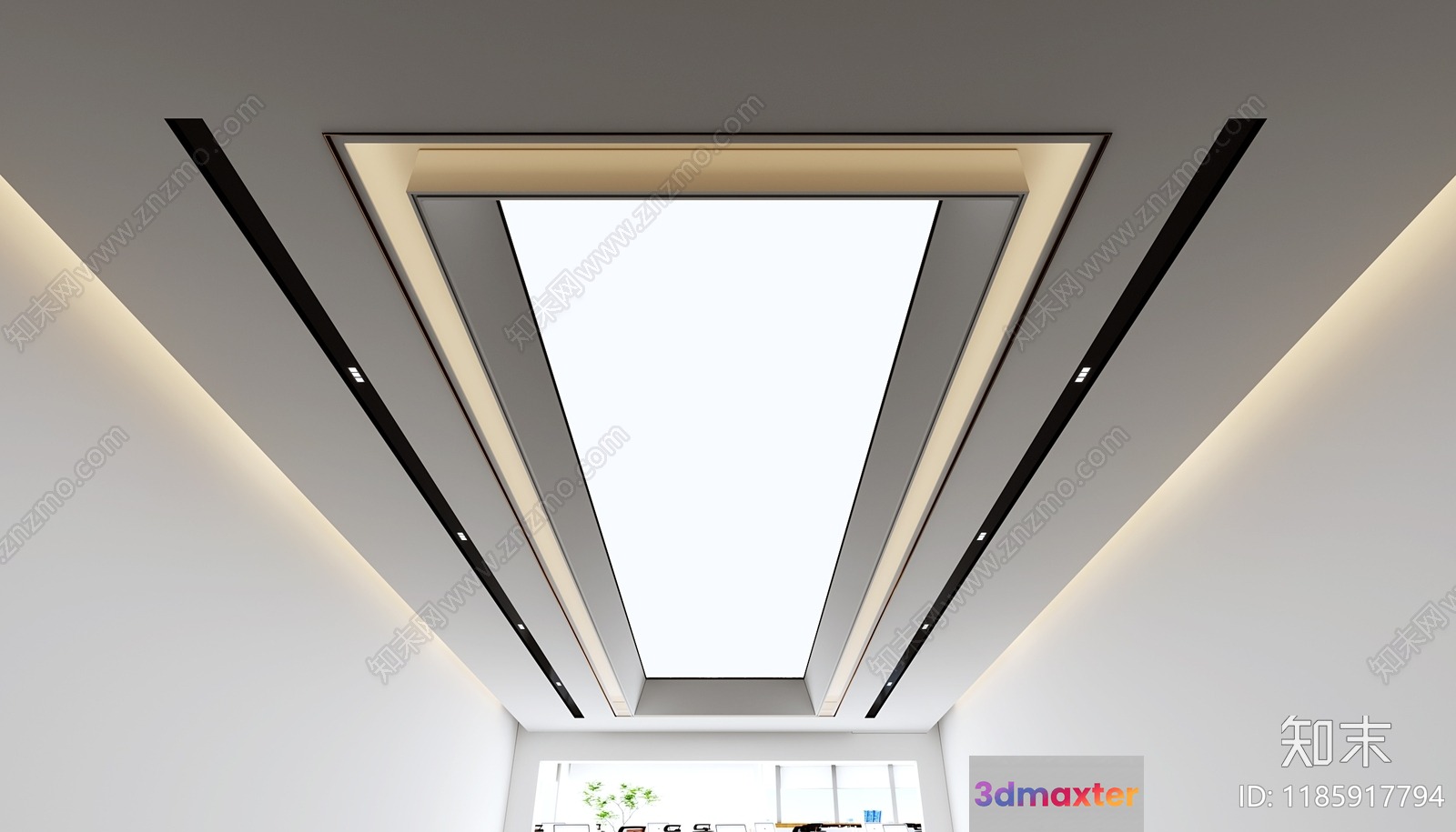 Modern Skyscraper Interior 3D Model - 17339 - VRAY Render
