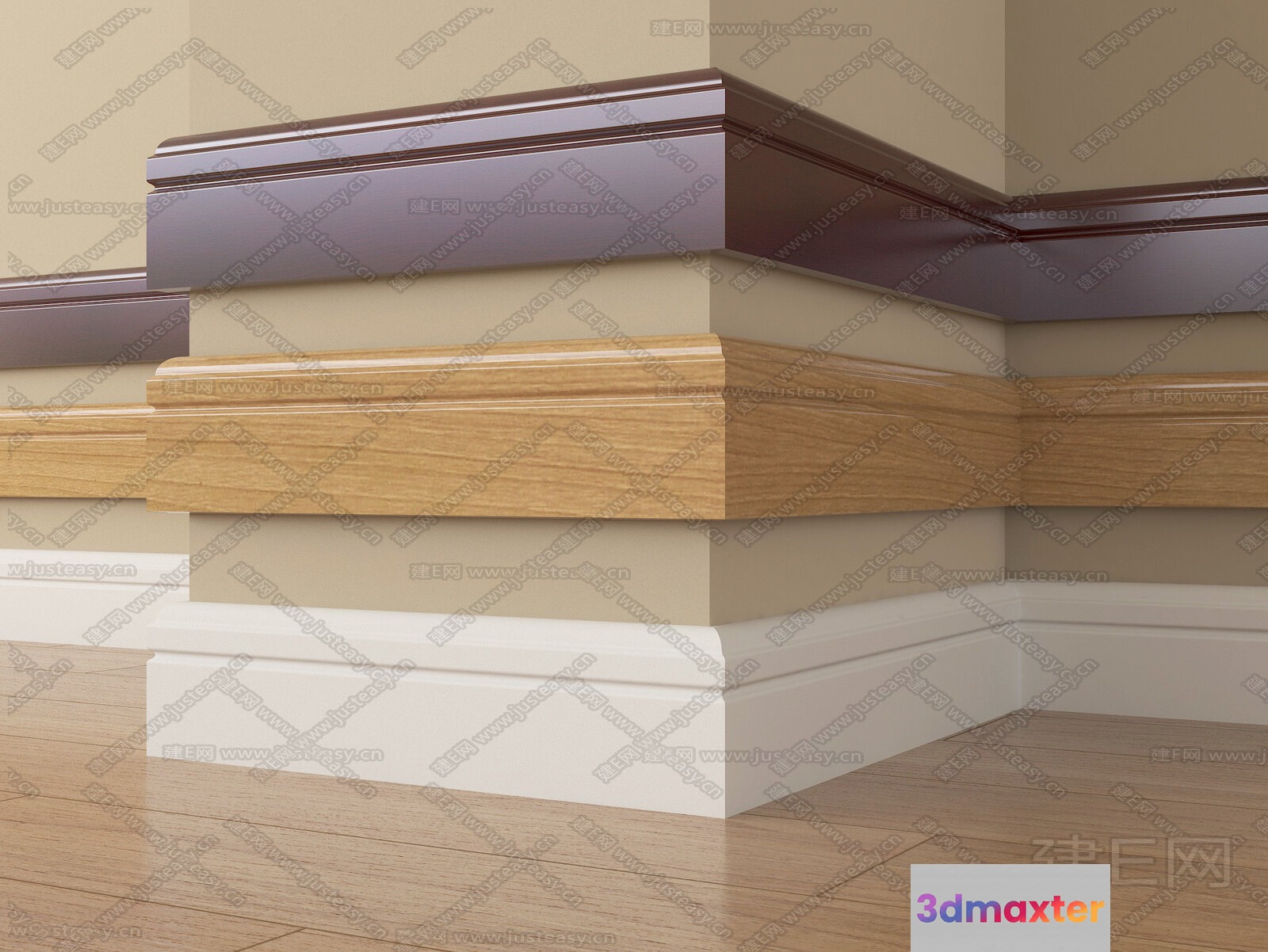 The Main Subject Is A Decorative Trim 3D Model - 23728 - VRAY Render