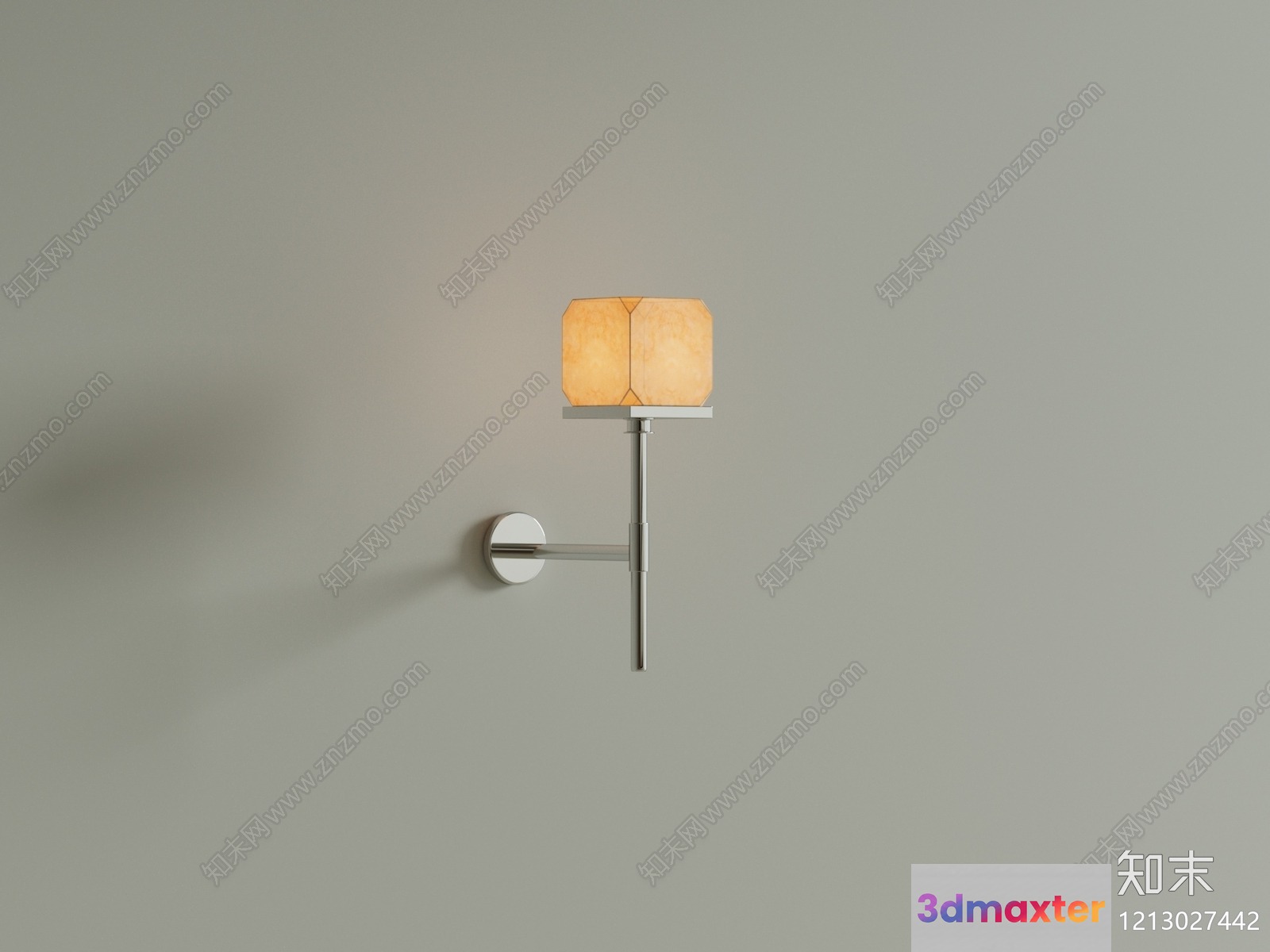 A Modern Wall Light Fixture 3D Model - 16836 - VRAY Render