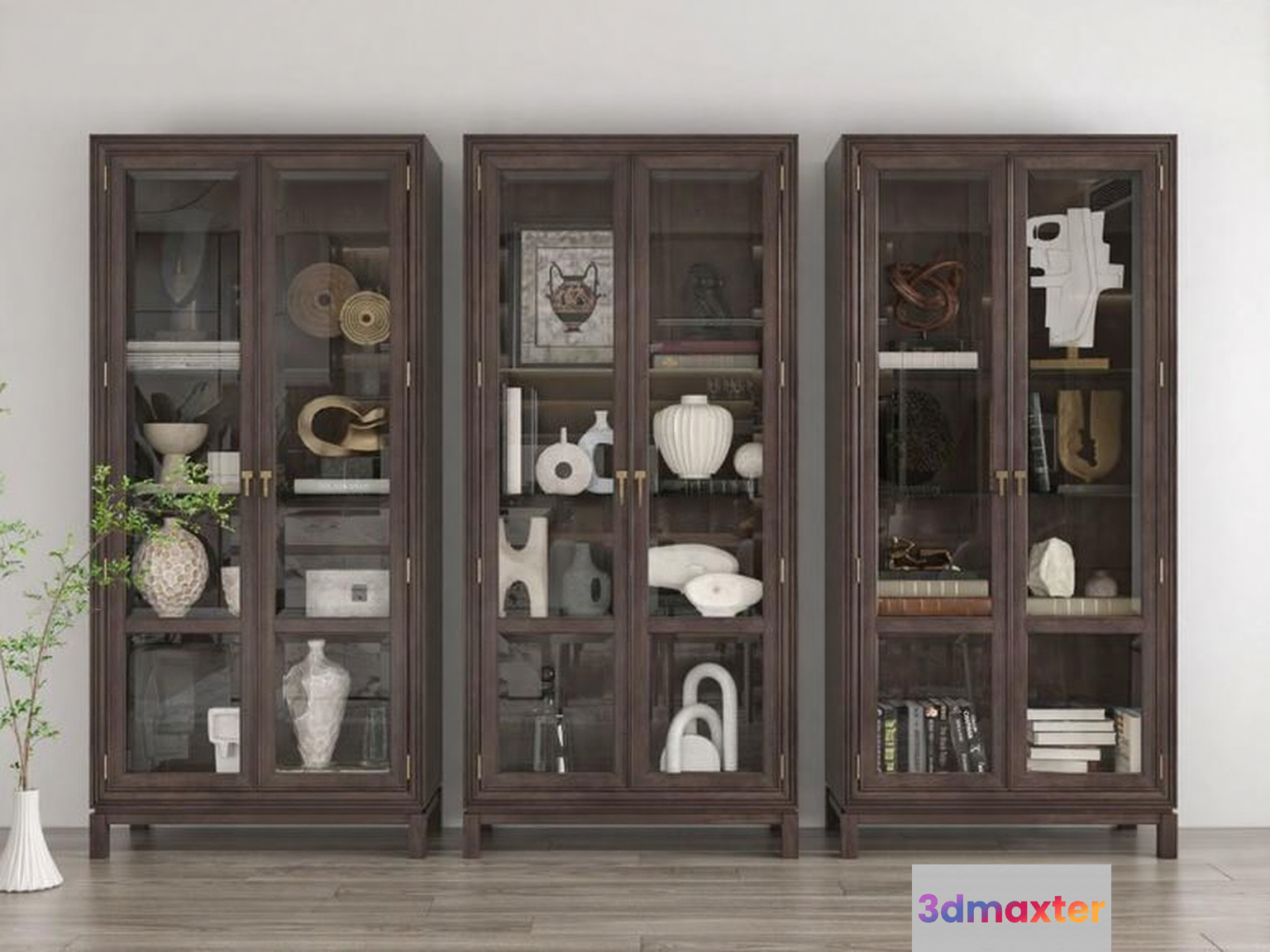 A Large Wooden Cabinet 3D Model - 10278 - VRAY Render
