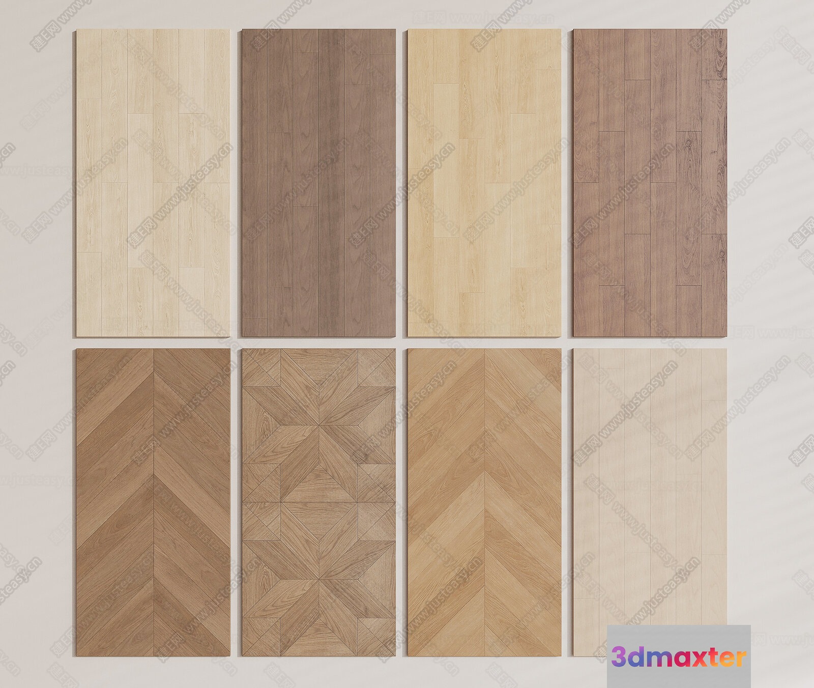 Wooden Flooring Samples 3D Model - 15929 - VRAY Render