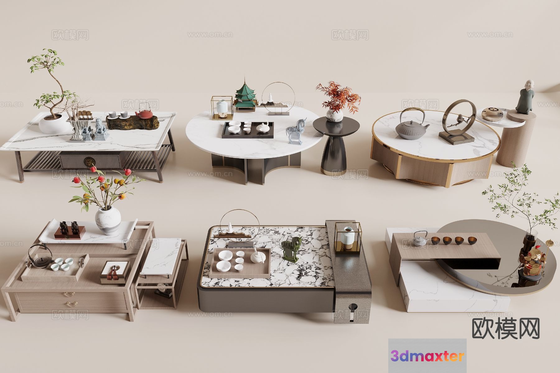 Modern Furniture Display 3D Model - 15570 - CORONA Render