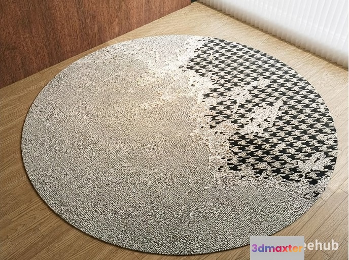 Modern Round Rug 3D Model - 22858 - VRAY Render
