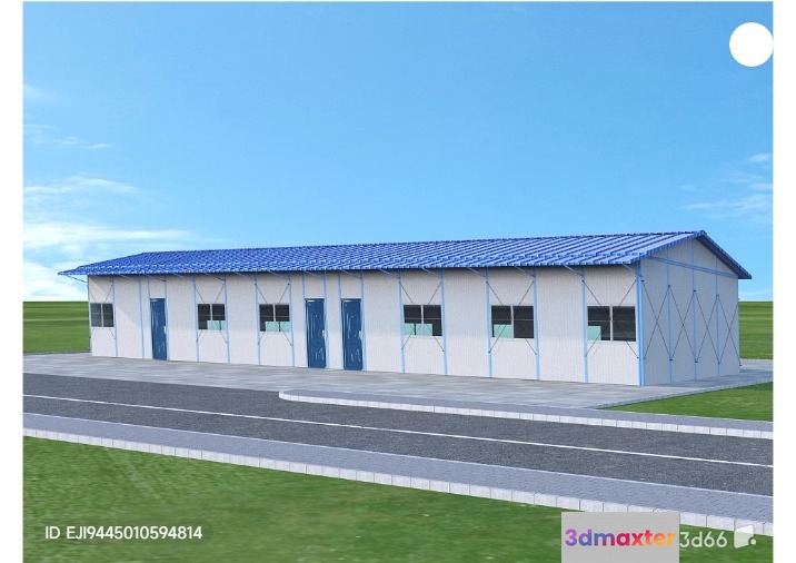 A 3D Building Model 3D Model - 4538 - VRAY Render