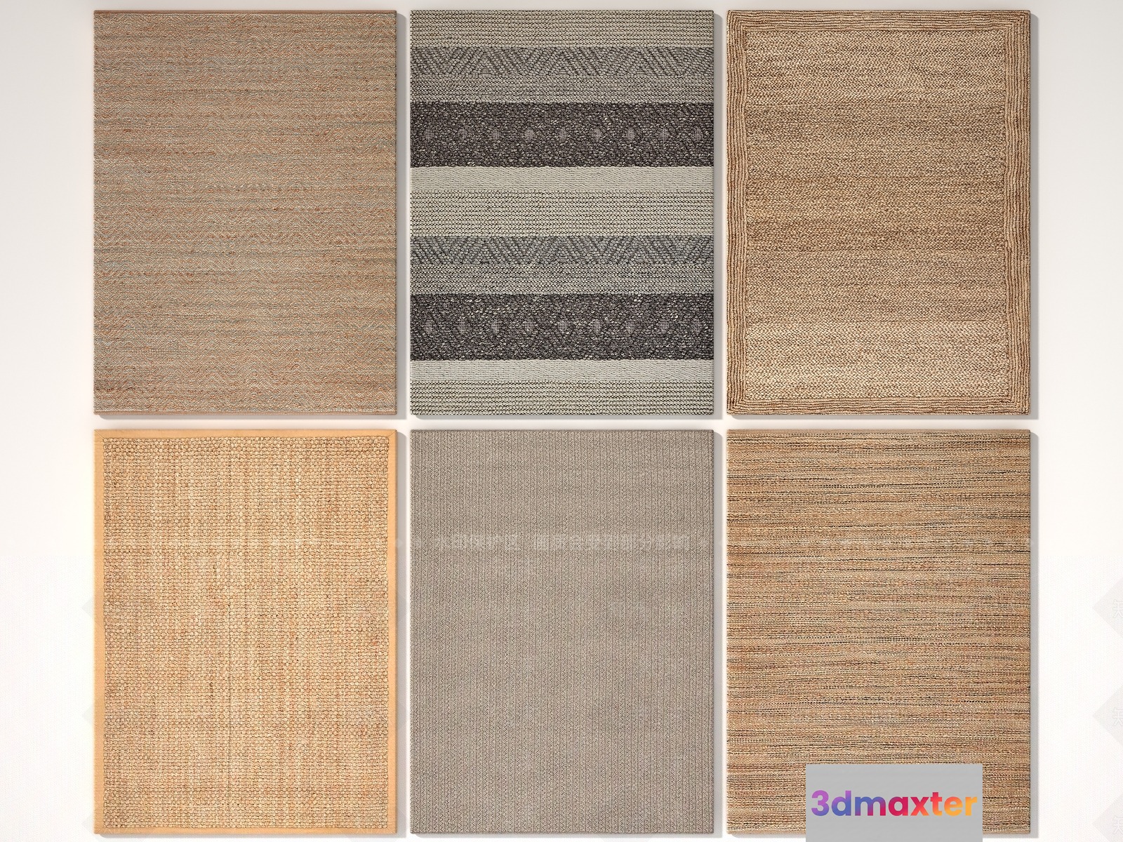 Rugs. They Are Made Of Woven Material 3D Model - 6102 - VRAY Render