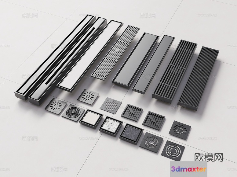 Metal Drain Covers 3D Model - 18478 - VRAY Render