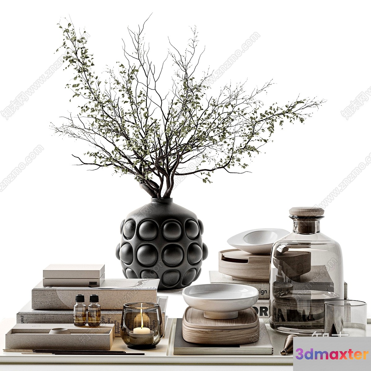 Minimalist Decorative Tabletop 3D Model - 7498 - VRAY Render