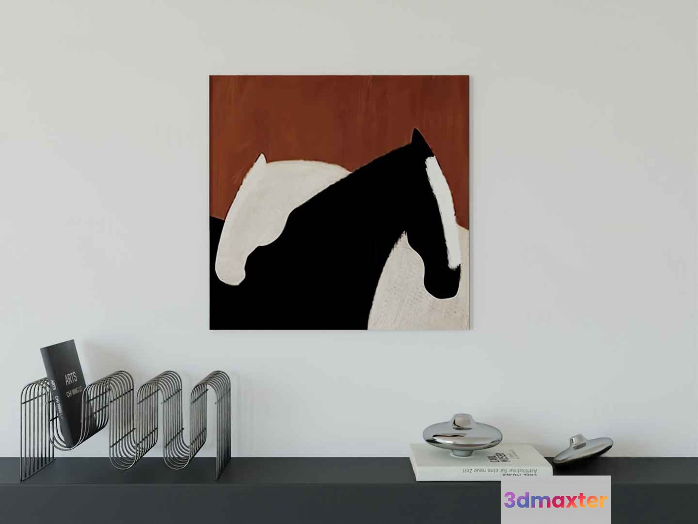 Abstract Horse Painting 3D Model - 4515 - CORONA Render