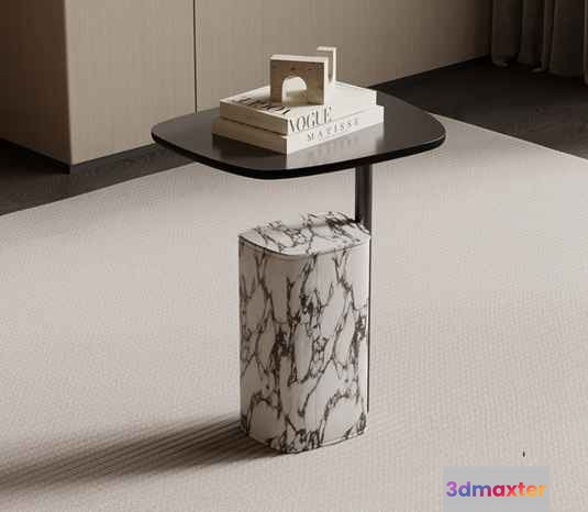 Modern Marble Table 3D Model - 12683 - VRAY Render