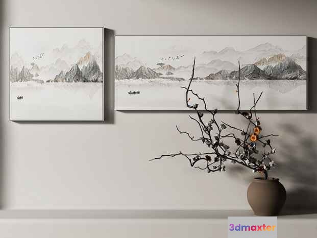 Abstract Mountain Landscape 3D Model - 768 - VRAY Render