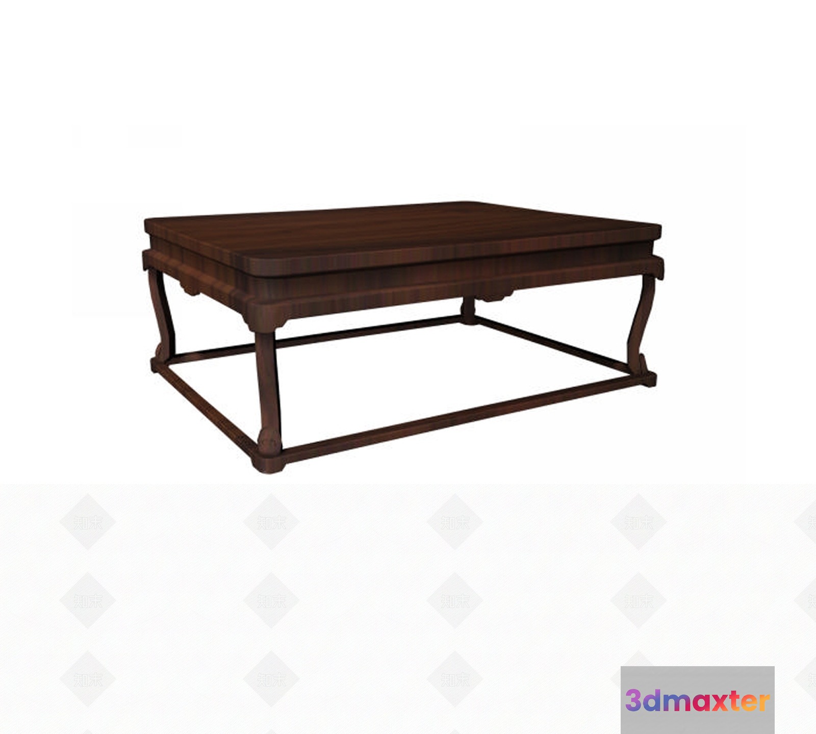 A Wooden Coffee Table 3D Model - 20742 - VRAY Render