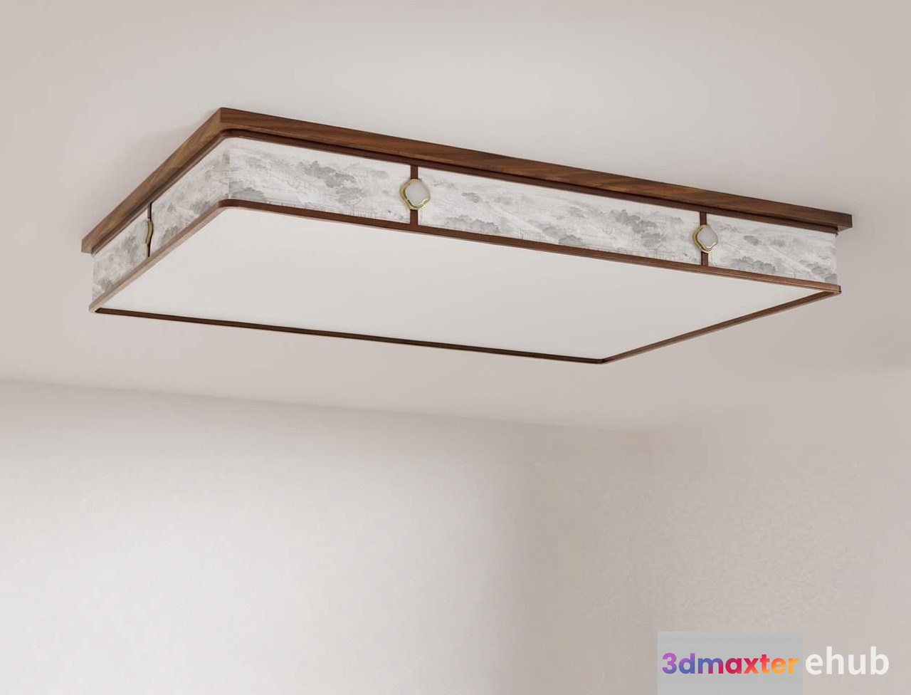 Gold Light Fixture 3D Model - 20256 - VRAY Render