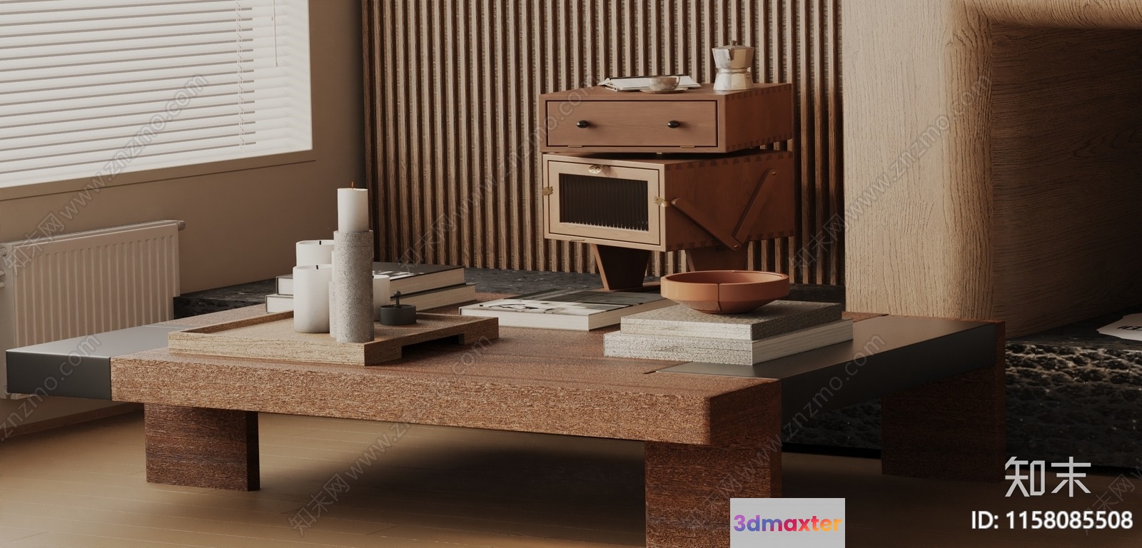 Modern Living Room 3D Model - 6435 - VRAY Render